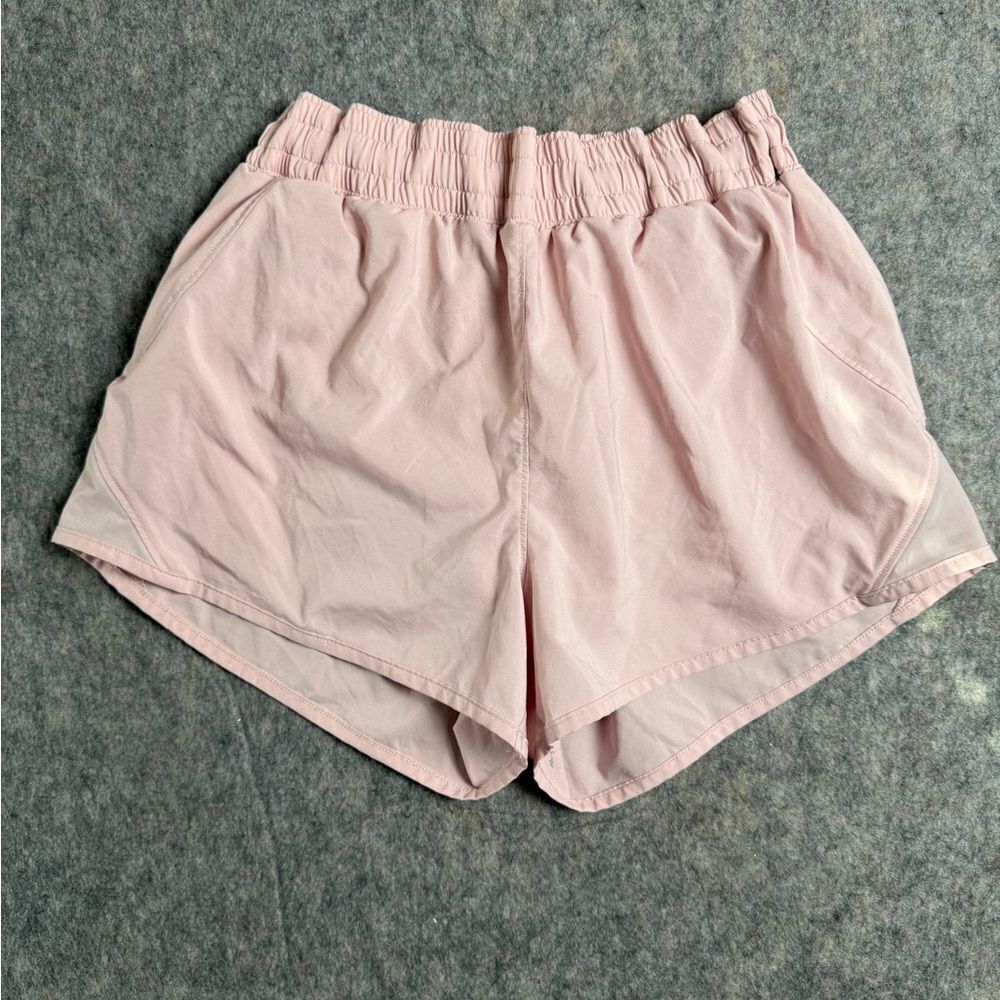 All In Motion Shorts Women's Medium Light Pink Built in Brief Drawstring Workout